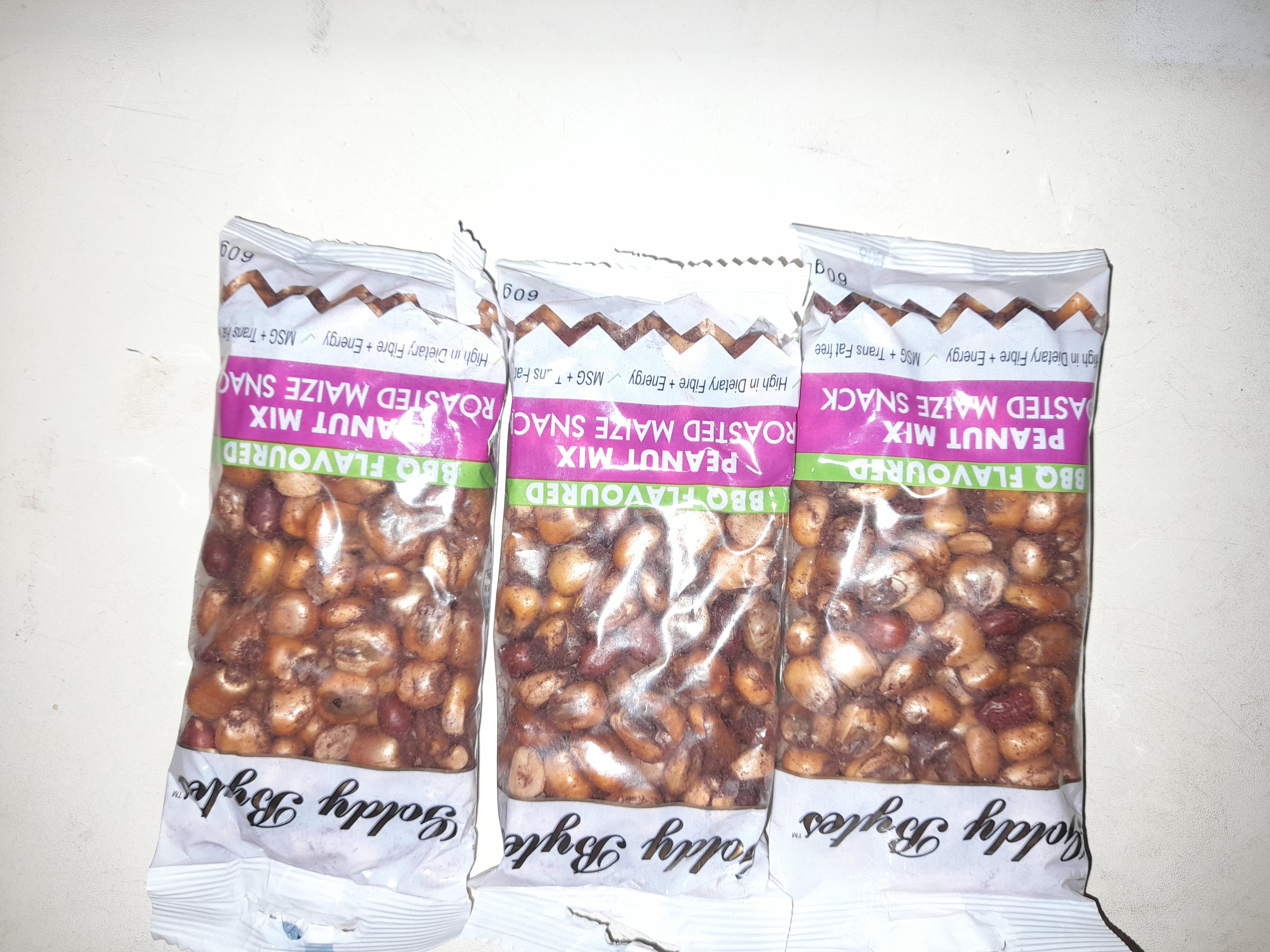 Roasted Maize Snack  Peanut mix bbq 60g