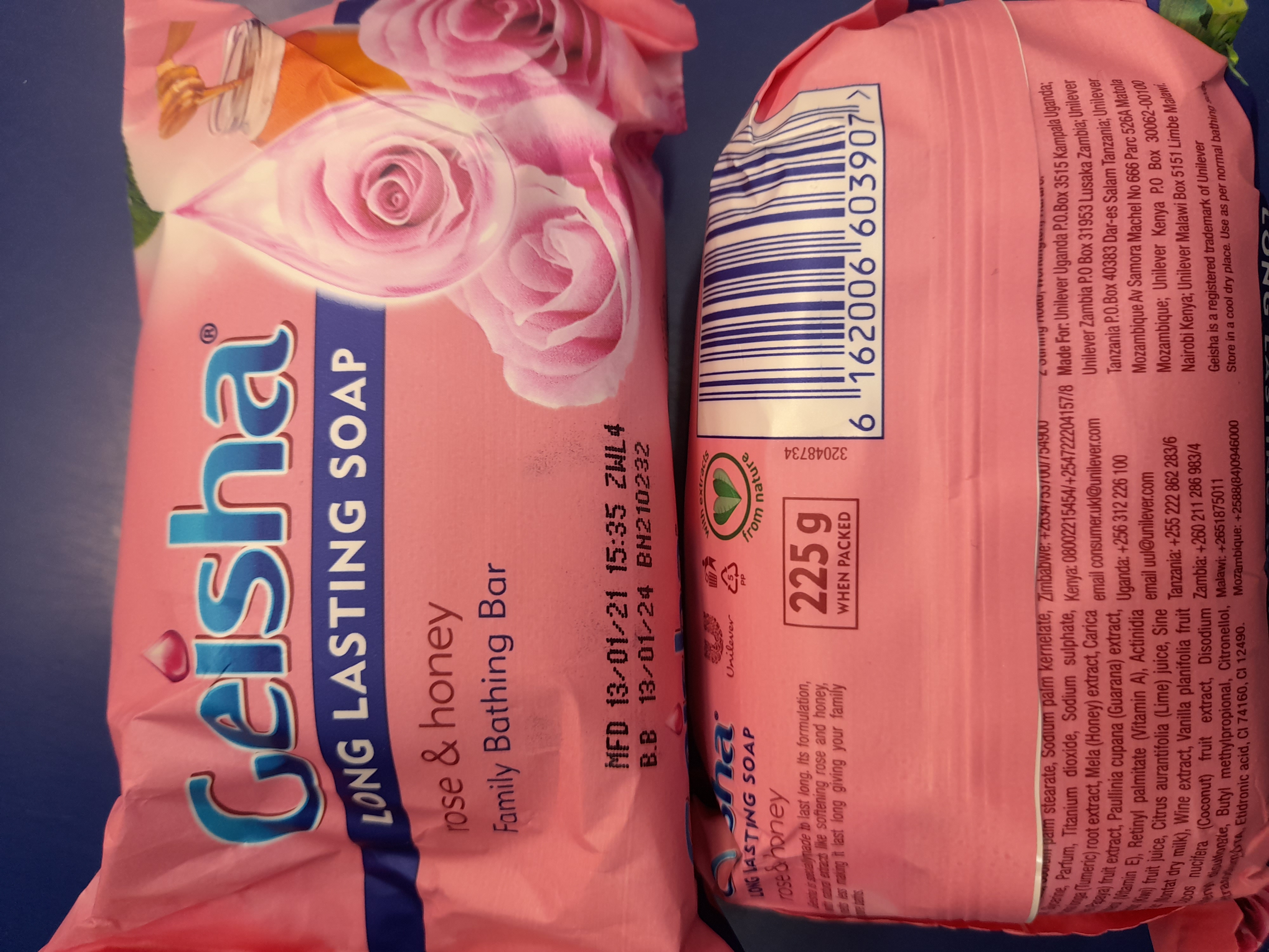 Geisha Soap Rose & Honey 225g