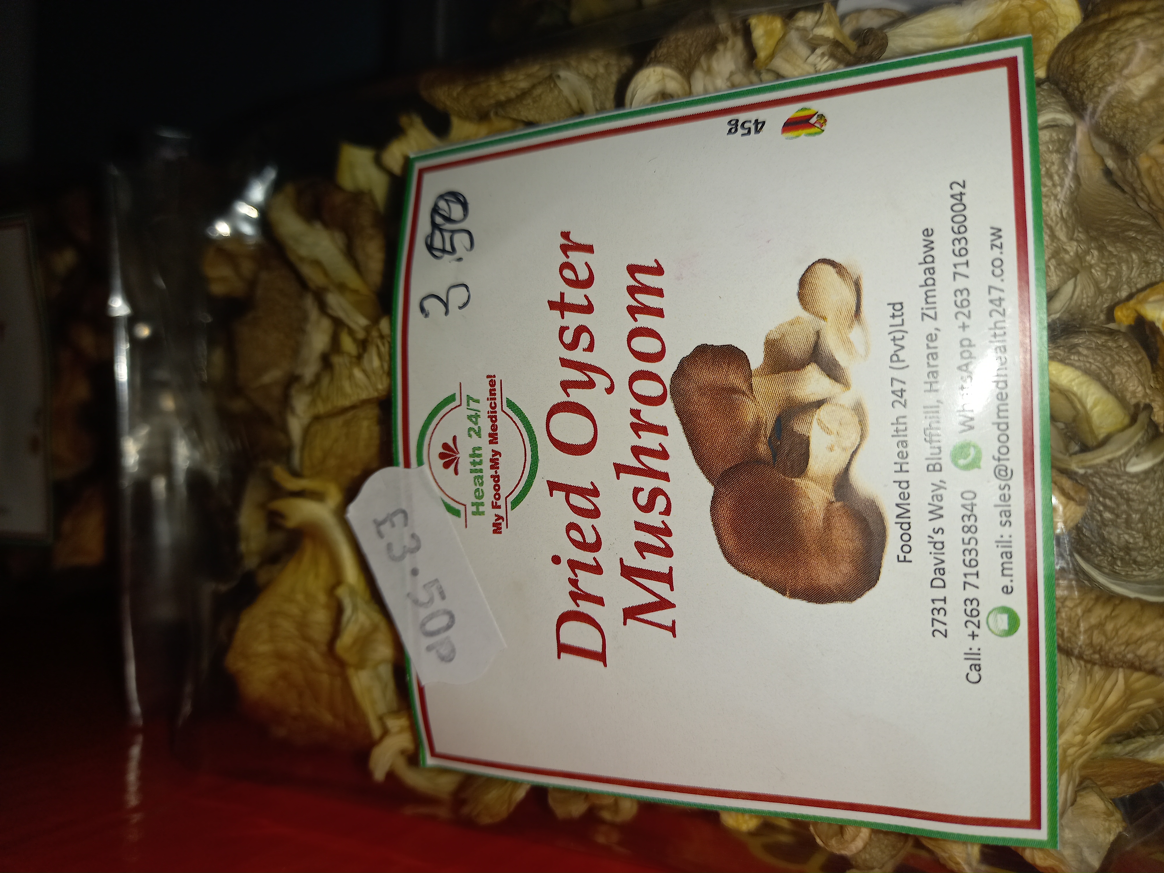 Dried Oyster Mushroom 45g