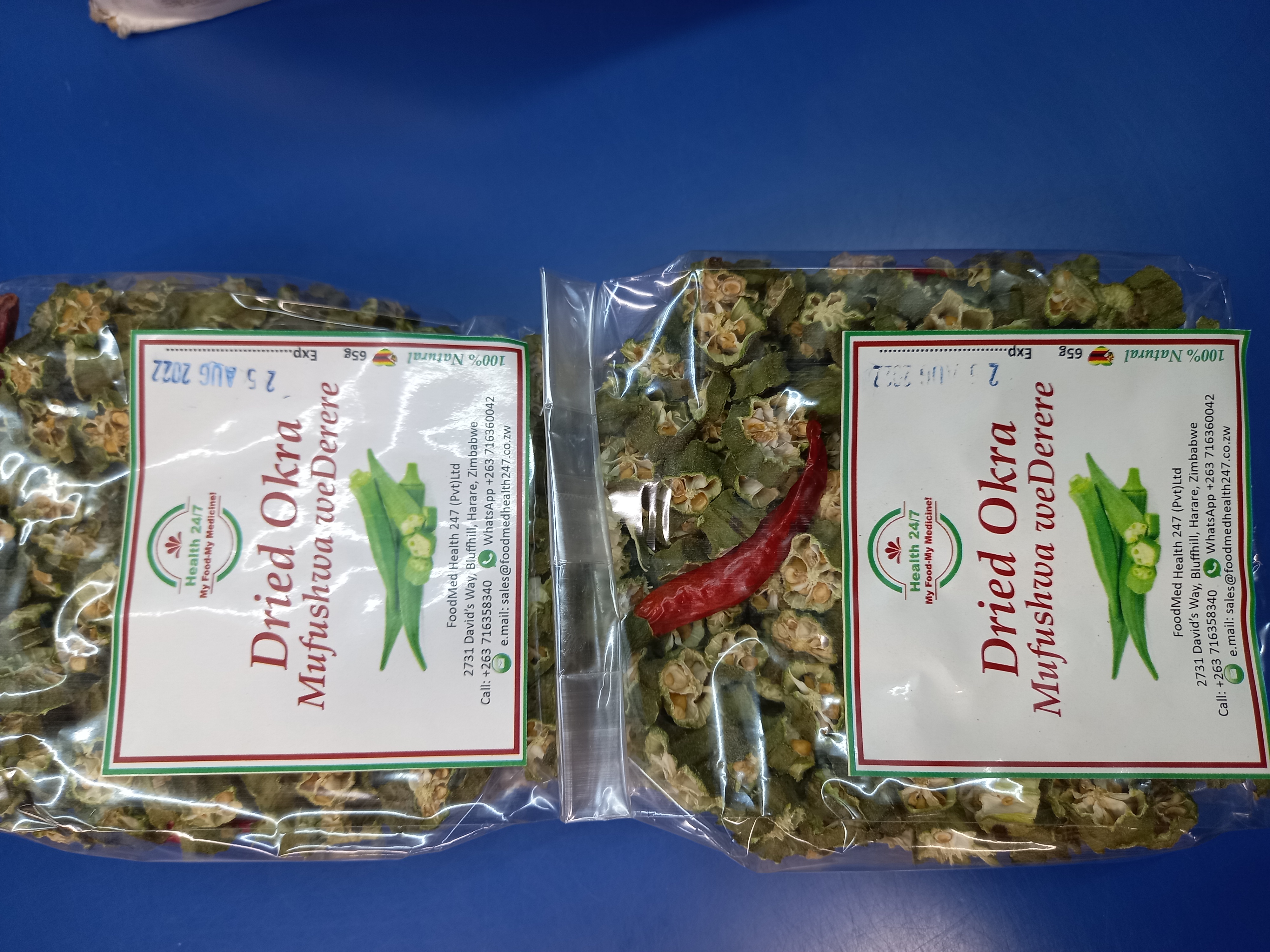 Dried Okra Mufushwa Wederere 50g