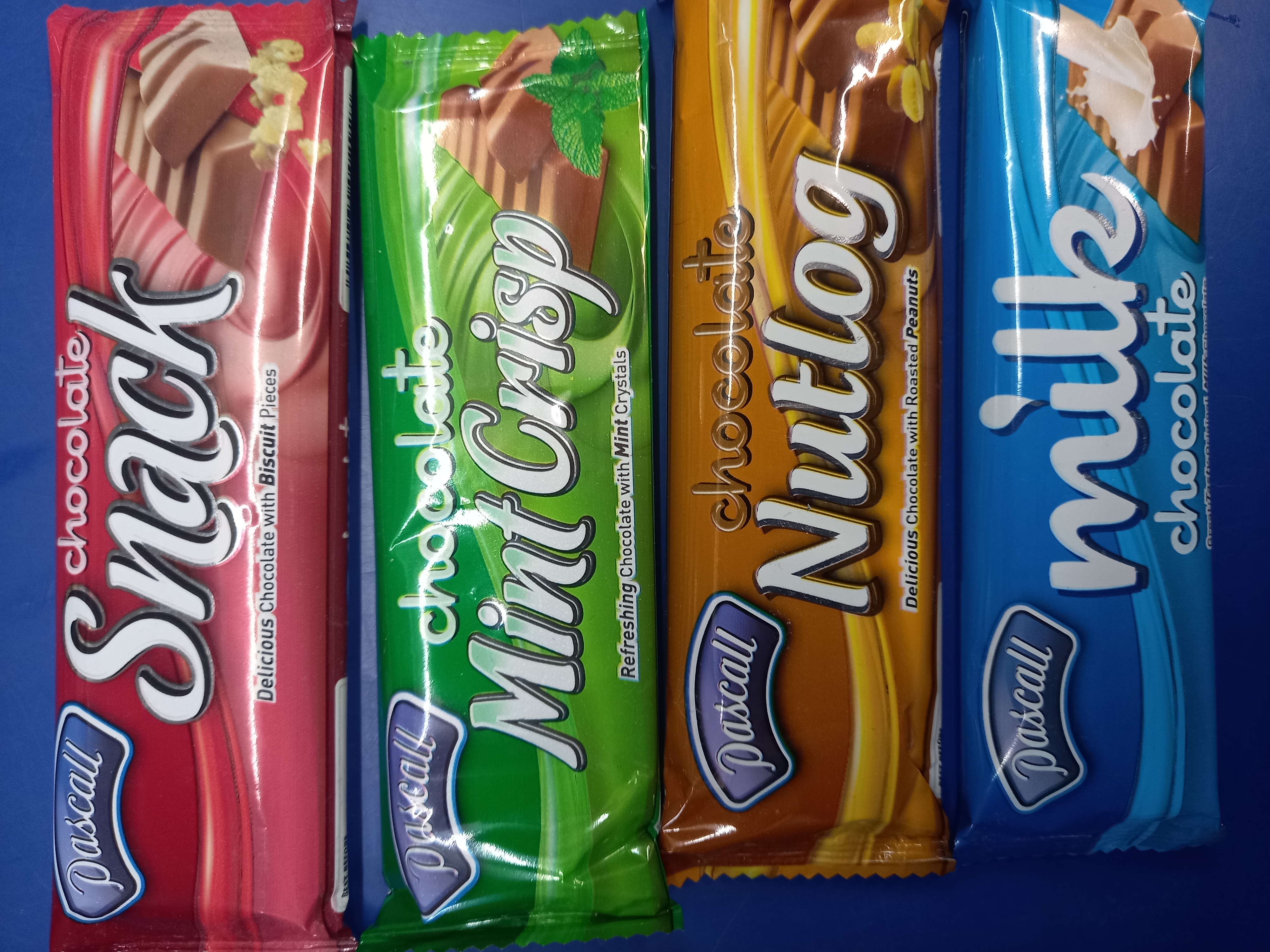Pascal Chocolates assorted 
4 bars